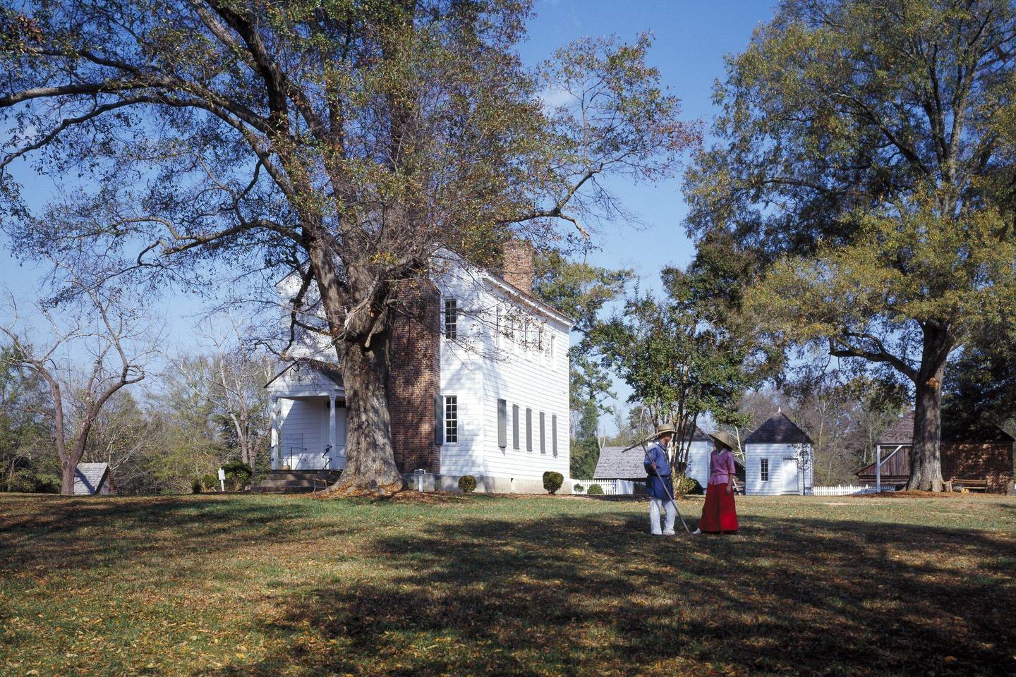 Historic house at Latta Plantation in Huntersville